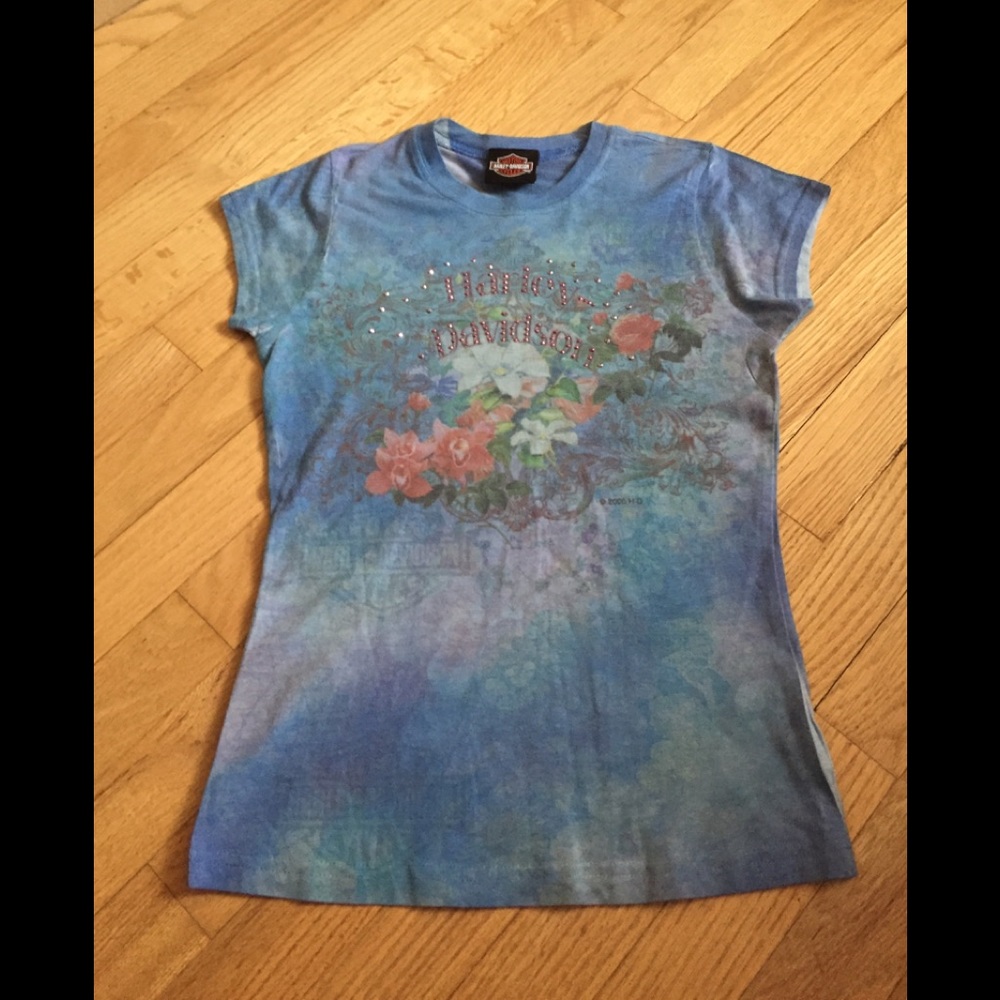 ➡️2/$50❗️⬅️ EUC vintage ladies Harley Davidson Top 🌺